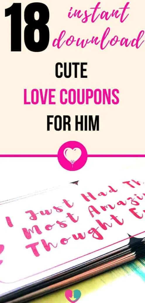 18 Sexy and Romantic Free Love Coupons for Husbandd or Boyfriend. Men Love Them, You Enjoy Them. Instant Download, No Email Required