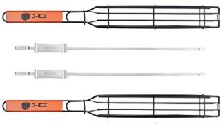 Image for Set of 4 Non-Stick Kabob Grilling Baskets 