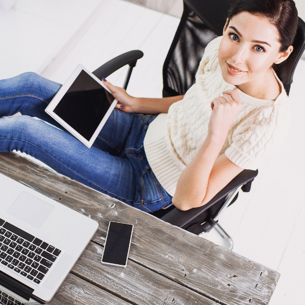 woman-working-from-above