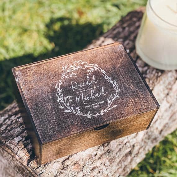 Image for Christmas Wooden Memory Keepsake Box 