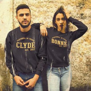 Image for Custom Bonnie & Clyde Couples Sweaters 
