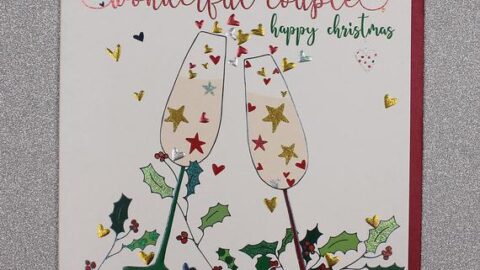Image for Luxury Christmas card for a couple 