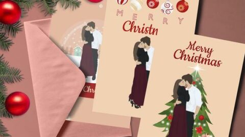 Image for Custom Christmas Card Illustration