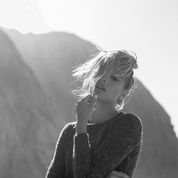 woman on the beach