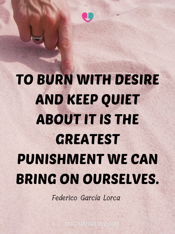 burn with desire quote on love