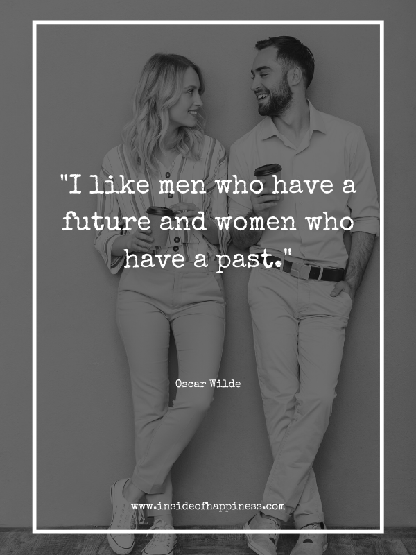 man with future and women with past