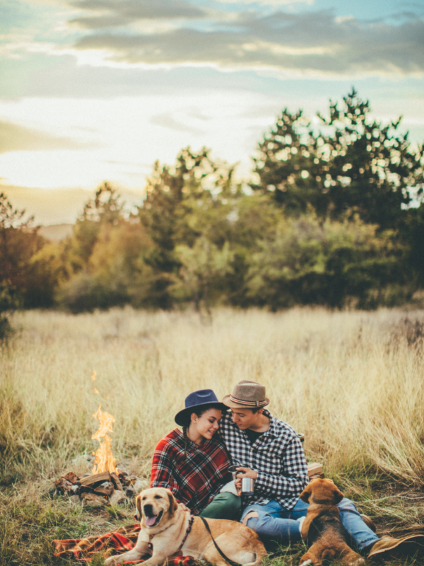 camping for the first anniversary