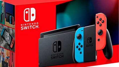 Image for Nintendo Switch with Neon Blue and Neon Red Joy‑Con - HAC-001(-01)