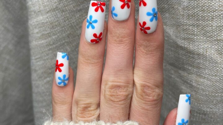 Image for Patriotic Acrylic Nails