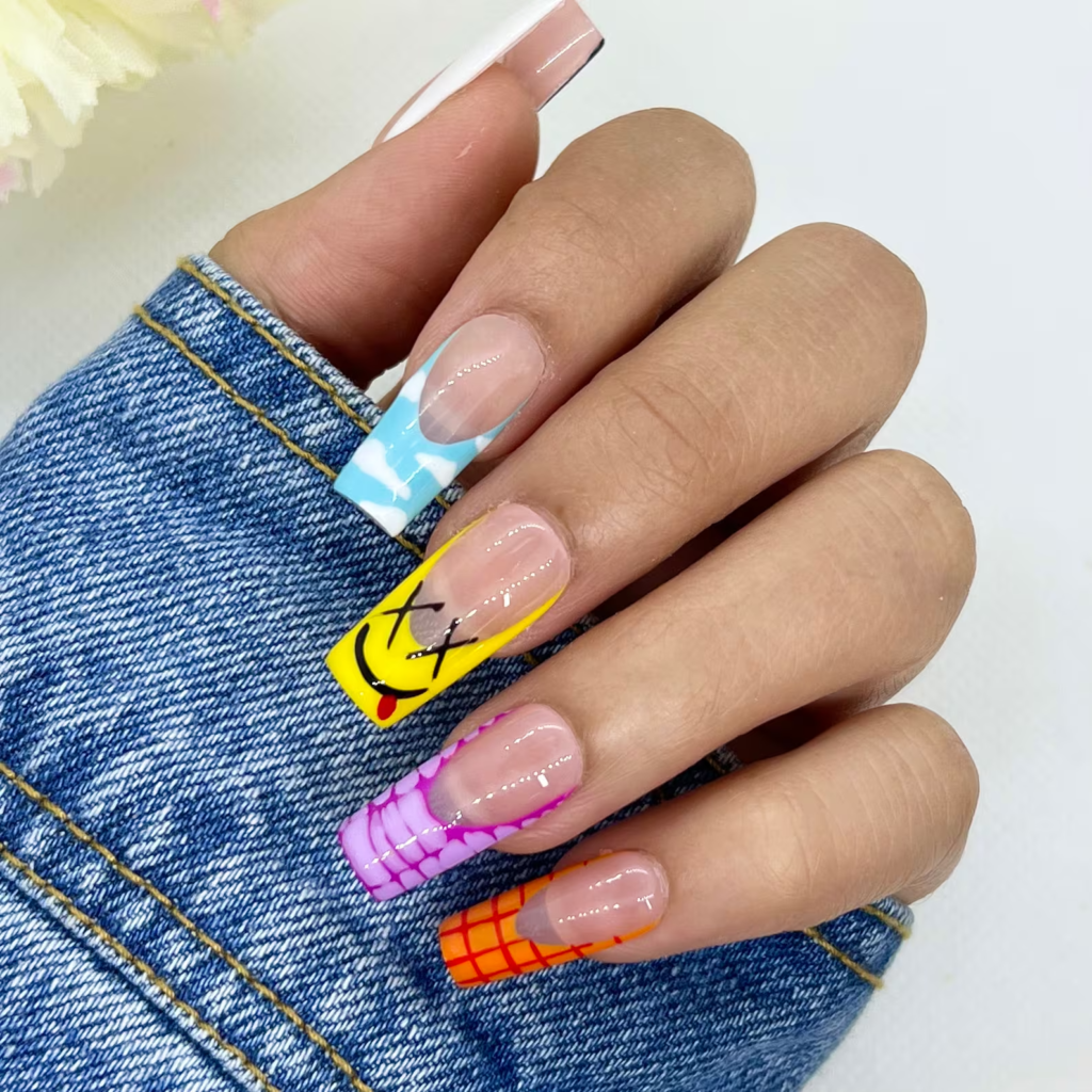 mismatched summer press-on