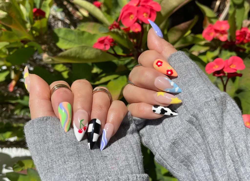 short summer press on nails