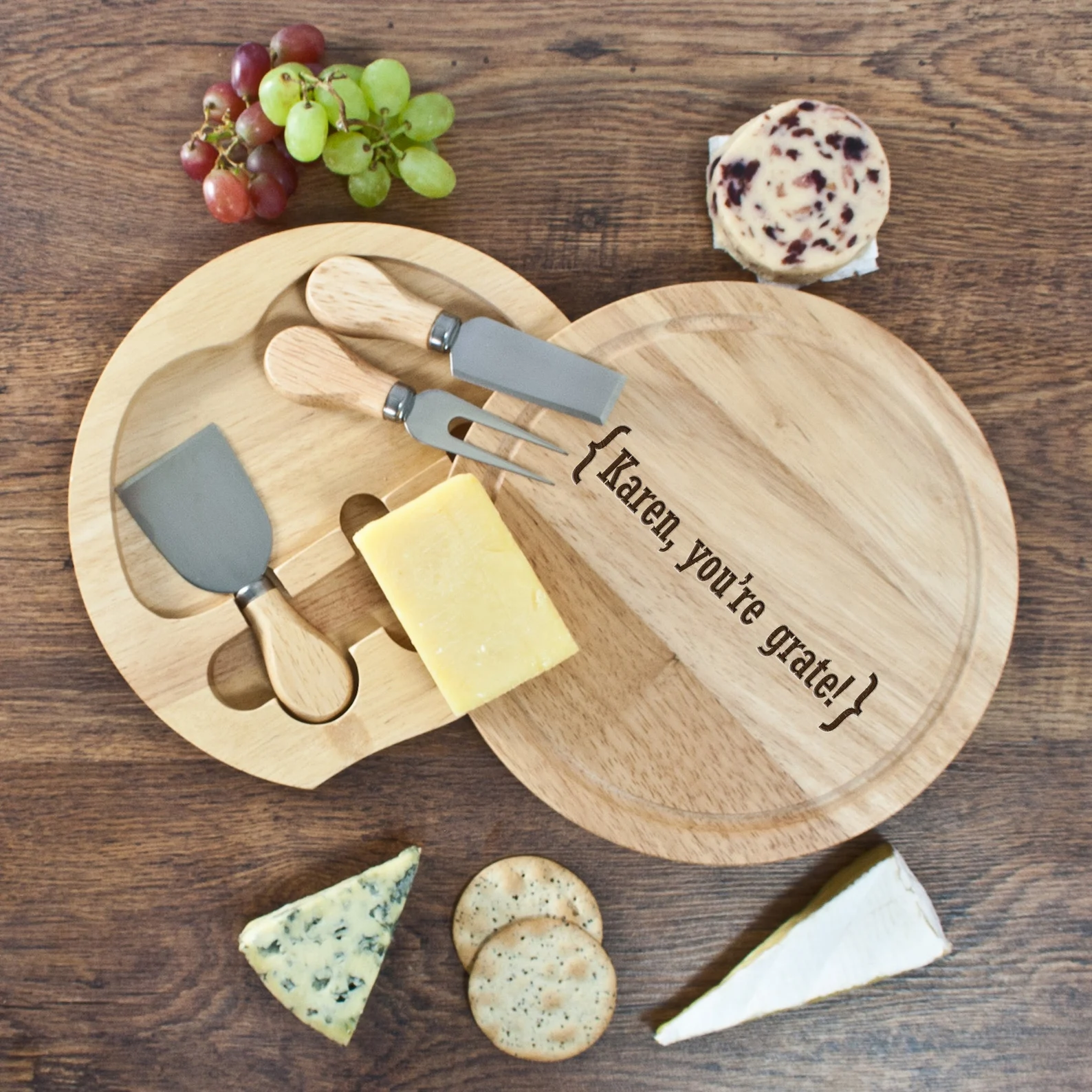 Image for Romantic Brackets Round Cheese Board