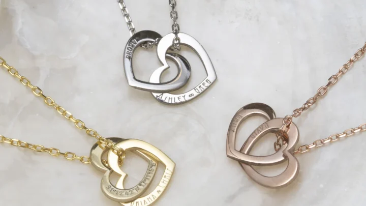 Image for Custom Interlocking Hearts Necklace