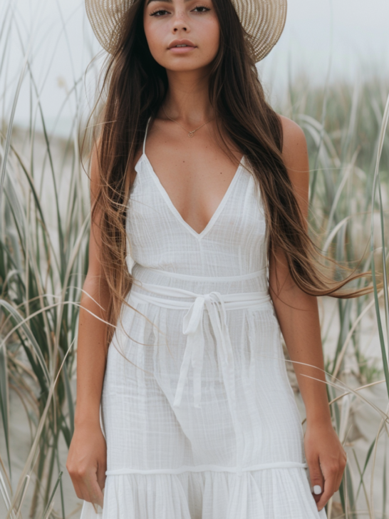linen dress for the summer date night